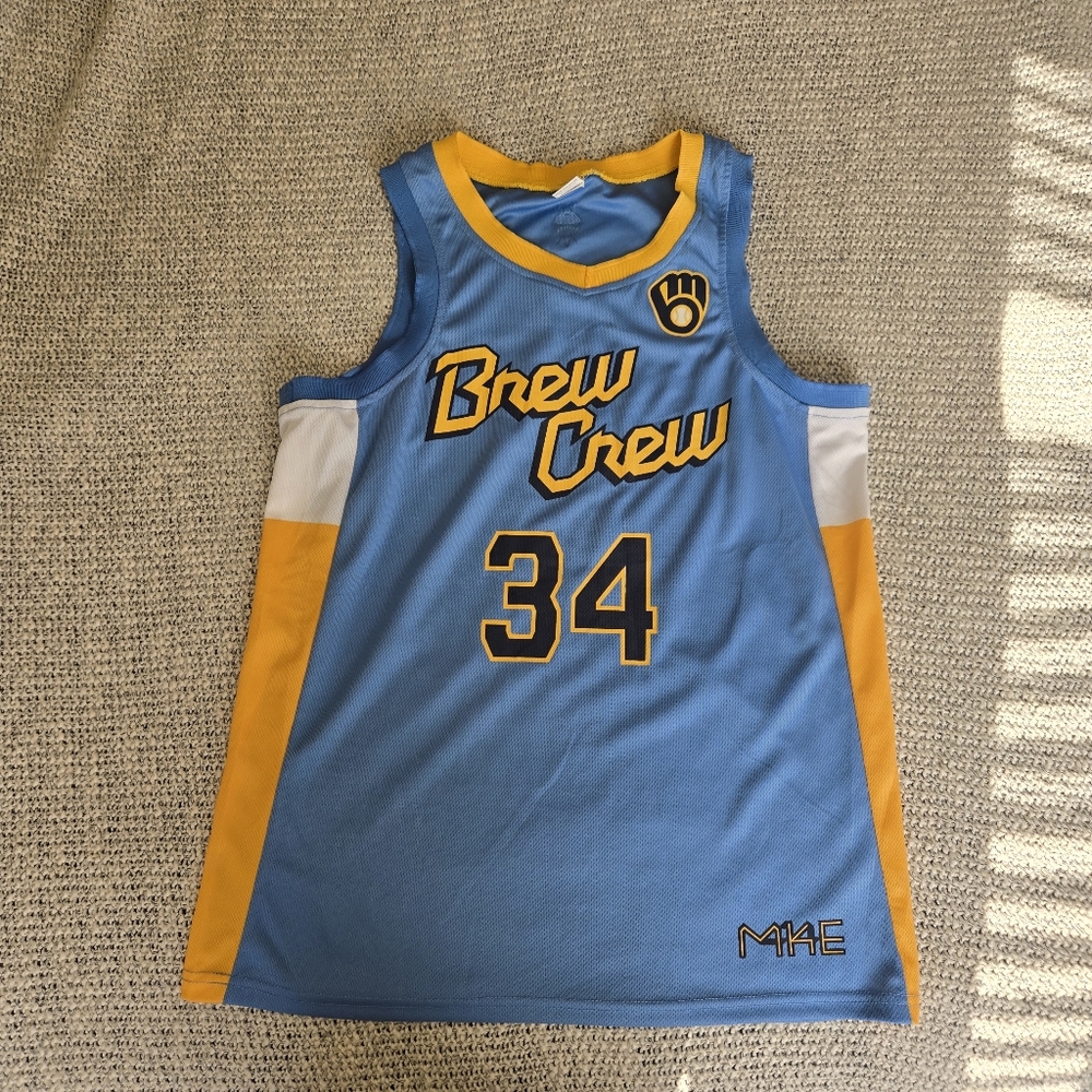 Brewers Exclusive Giannis Antetokounmpo Jersey.